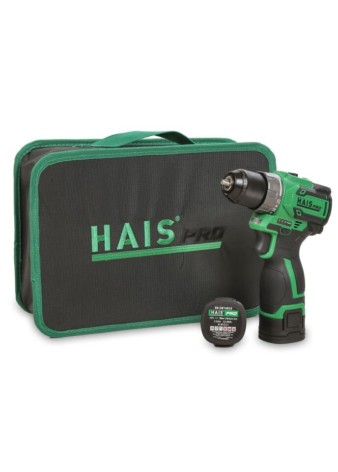 HAISPRO Profesyonel Vidalama Matkap 16 V 2.0 Ah Çift Akülü