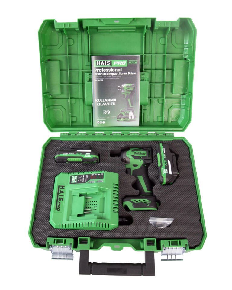 HAISPRO Profesyonel Darbeli Vidalama 21 V 2.0 Ah Çift Akülü