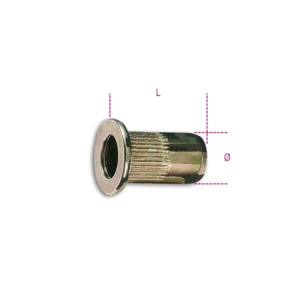 Somun Perçin 10`lu  1742R-A M8